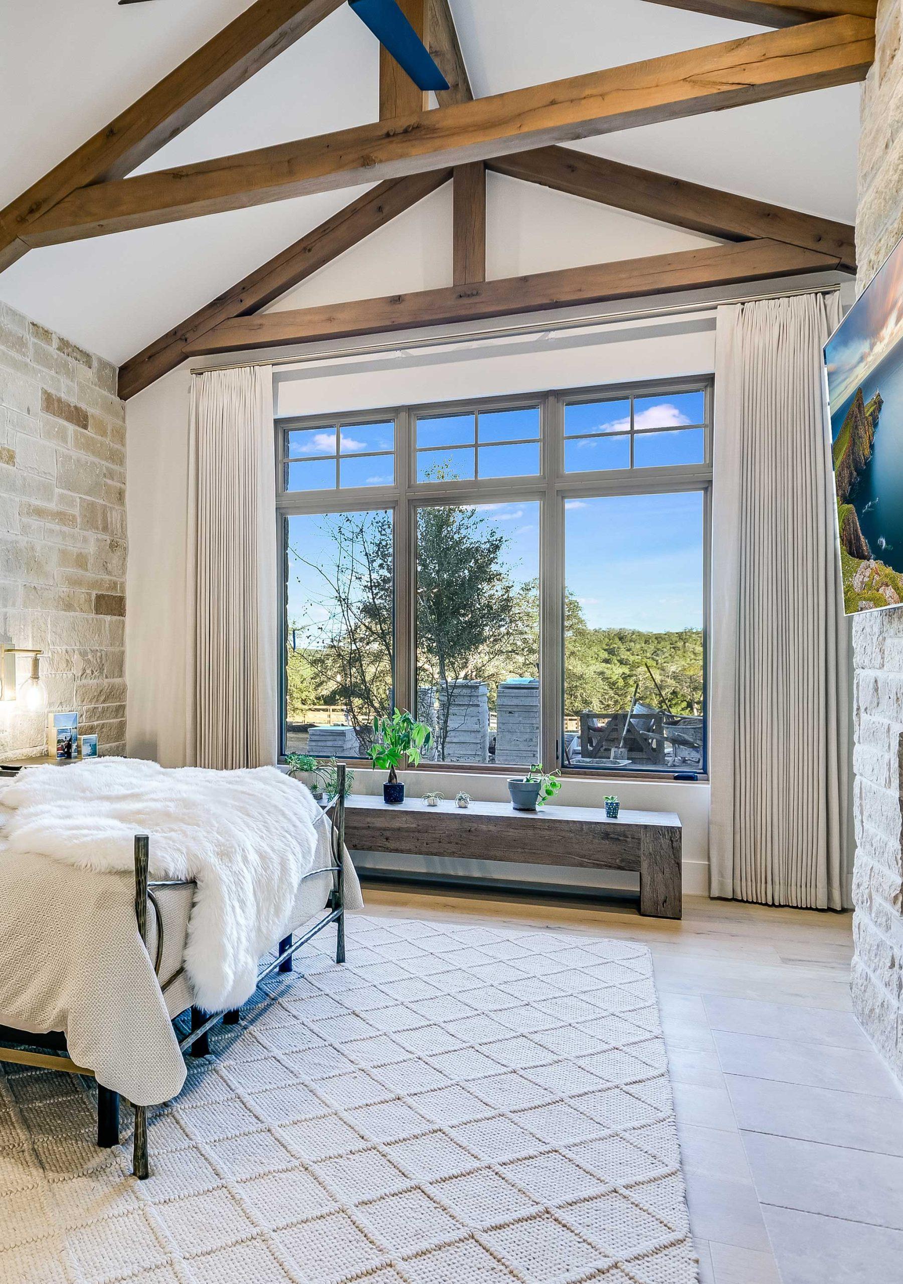 Secluded Ranch Master Bedroom Vertical